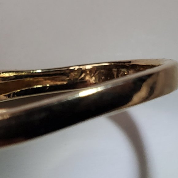 Beautiful design 14K  yellow  gold diamond ring - Picture 8 of 10